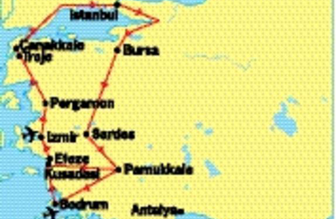 Hoogtepunten van Turkije aanvliegen op Bodrum BJV Afbeelding